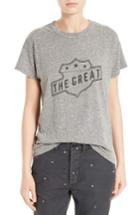 Women's The Great. The Boxy Crew Tee - Grey