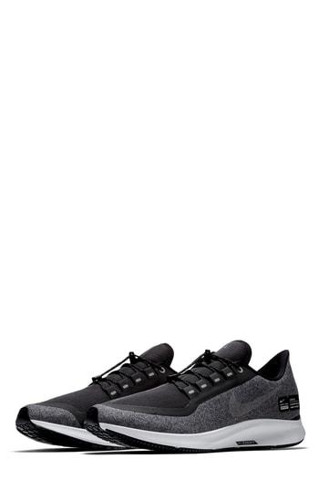 Men's Nike Air Zoom Pegasus 35 Shield Water Repellent Running Shoe .5 M - Grey