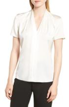 Women's Boss Insina Stretch Silk Blouse - White