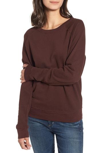 Women's Stateside French Terry Sweatshirt - Burgundy