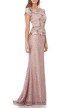 Women's Js Collections Lace Gown - Pink