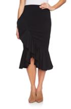 Women's 1.state Ruffle Skirt, Size - Black