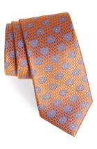 Men's Nordstrom Men's Shop Clarksonton Paisley Silk Tie, Size - Orange