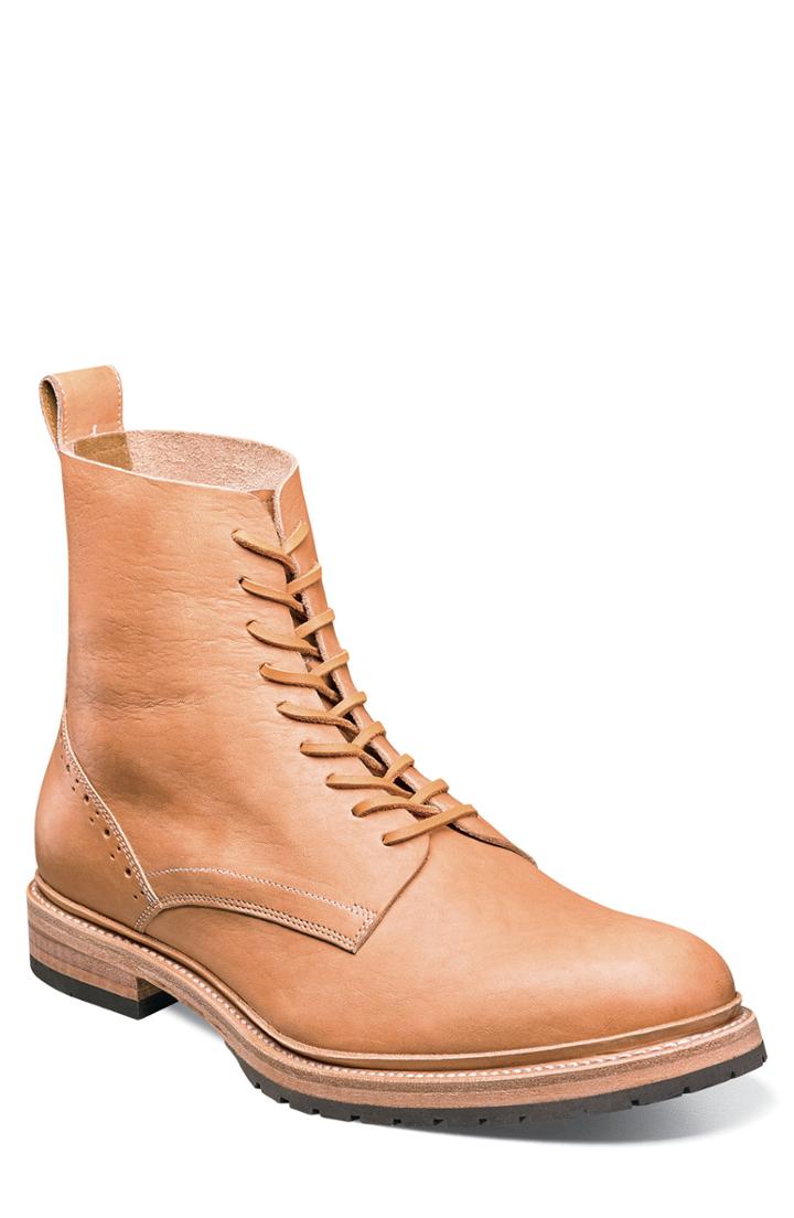 Men's Stacy Adams M2 Plain Toe Boot D - Brown