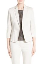 Women's Max Mara Micaela Stretch Cotton Sateen Jacket - Brown