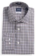 Men's John W. Nordstrom Trim Fit Plaid Dress Shirt .5 - 32/33 - Blue