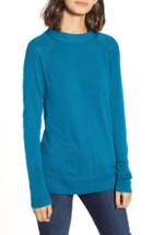 Women's Halogen Mock Neck Sweater - Blue/green