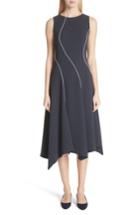 Women's Lafayette 148 New York Emberlin Finesse Crepe Dress - Blue