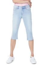 Women's Nydj Embroidered Stretch Skinny Capri Jeans - Blue
