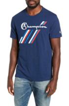 Men's Todd Snyder + Champion Stripe Graphic T-shirt, Size - Blue