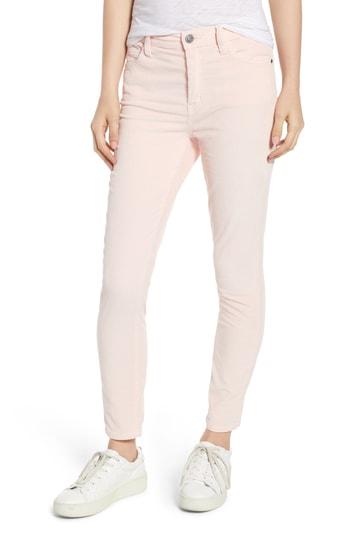Women's Current/elliott The Stiletto High Waist Ankle Corduroy Pants - Pink