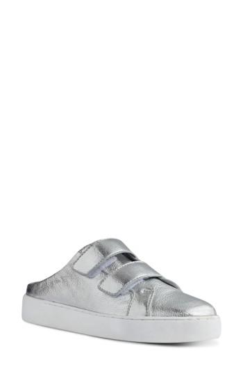 Women's Nine West Poeton Sneaker Mule .5 M - Metallic