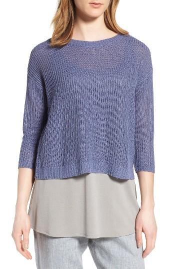 Women's Eileen Fisher Boxy Organic Linen Top
