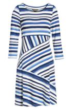 Women's Tommy Bahama Aquarelle Stripe A-line Dress - Blue