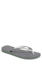 Men's Havaianas Brazil Mix Flip Flop /8 M - Grey