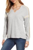 Women's Wit & Wisdom Cross Front High/low Hem Top - Grey
