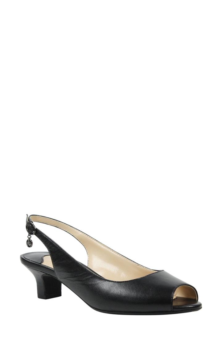 Women's J. Renee Aldene Slingback Sandal .5 B - Black