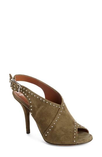 Women's Givenchy Elegant Knot Platform Sandal Eu - Green
