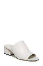 Women's Via Spiga Porter Peep Toe Mule .5 M - White