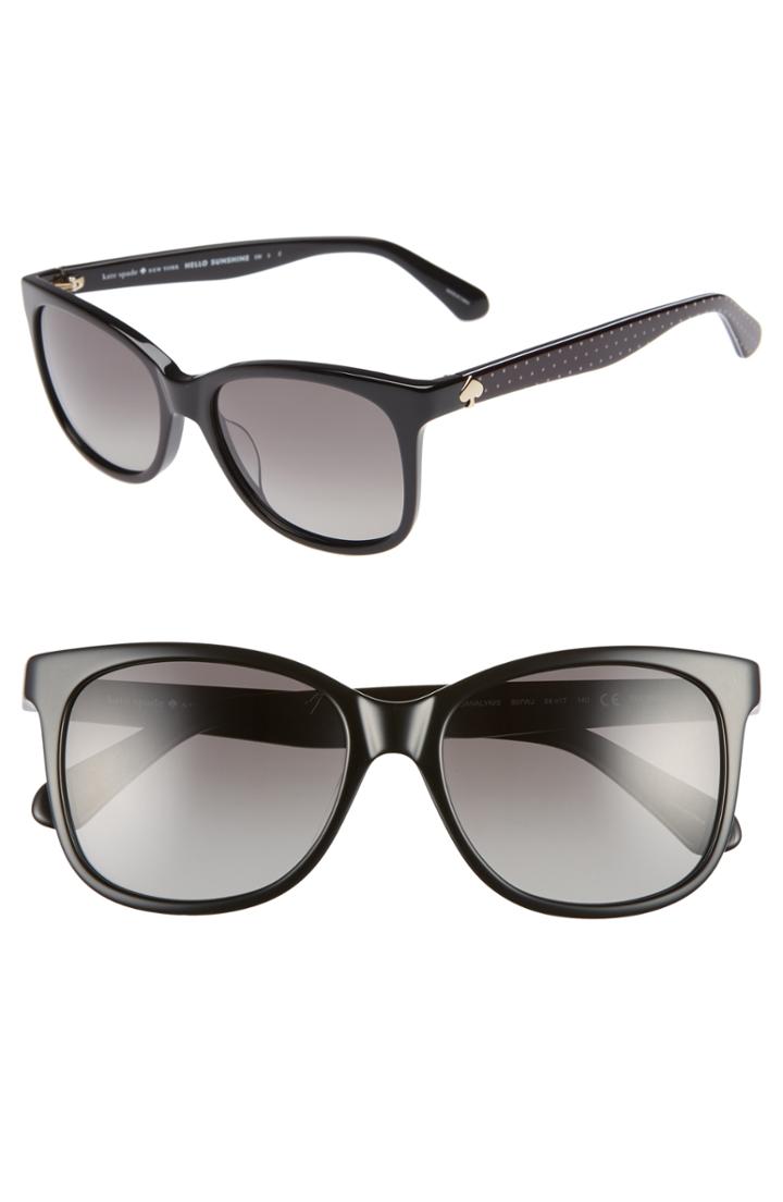 Women's Kate Spade New York Danalyn 54mm Polarized Sunglasses - Black Polarized