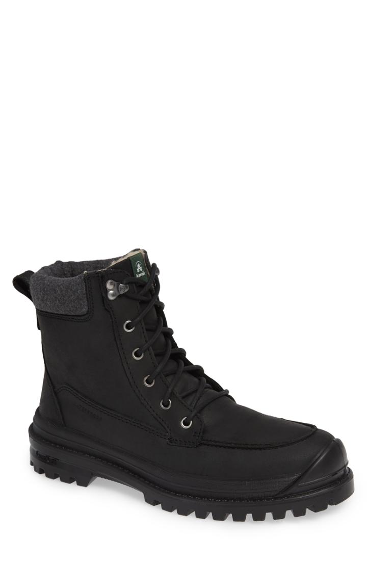Men's Kamik Griffon2 Snow Waterproof Boot With Faux Shearling M - Black
