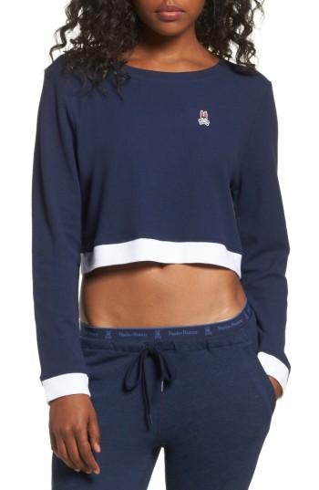 Women's Psycho Bunny Crop Top - Blue