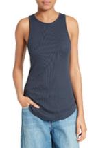 Women's Vince High Neck Tank - Blue