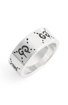 Men's Gucci Guccighost Sterling Silver Ring