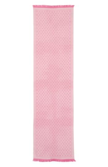 Women's Gucci Gg Jacquard Wool Scarf, Size - Ivory
