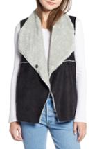 Women's Dylan Madison Faux Shearling Vest - Black