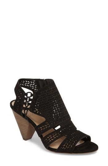 Women's Vince Camuto Esten Perforated Sandal M - Black