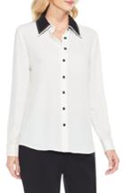 Women's Vince Camuto Long Sleeve Button Down Blouse - White