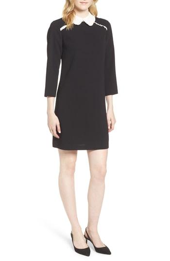 Women's Cece Peter Pan Collar Dress - Black
