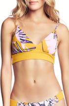 Women's Maaji Sun Bass Samba Reversible Bikini Top - Yellow