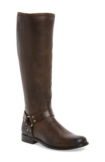 Women's Frye Phillip Harness Boot, Size 8.5 Regular Calf M - Brown