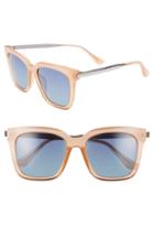 Women's Diff Bella 52mm Polarized Sunglasses - Coral/ Blue Gradient