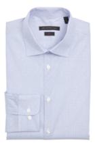 Men's John Varvatos Star Usa Slim Fit Stretch Stripe Dress Shirt R - Blue