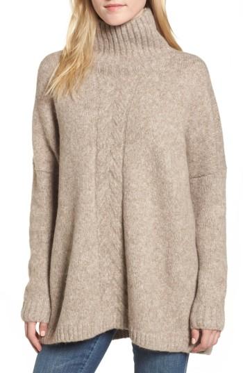 Women's French Connection Ora Mock Neck Sweater - Beige