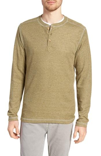 Men's Vintage 1946 Rib Knit Long Sleeve Henley - Green