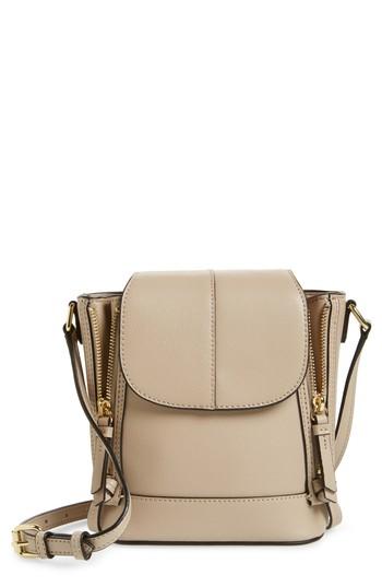 Danielle Nicole Beckett Leather Crossbody Bag - Beige