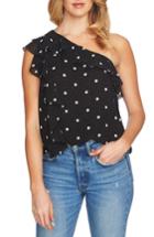 Women's 1.state Ruffle One-shoulder Blouse - Black