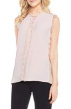Women's Vince Camuto Lace Trim Sleeveless Blouse - Pink
