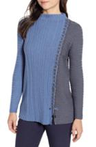 Women's Nic+zoe Side Stitch Sweater - Blue