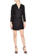 Women's Sandro Luisa D-ring Belt Wrap Dress - Black