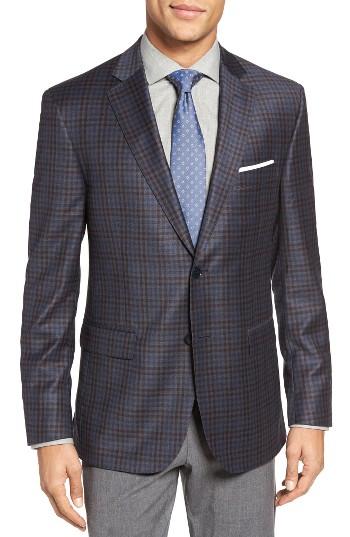 Men's Jb Britches Classic Fit Check Wool Sport Coat