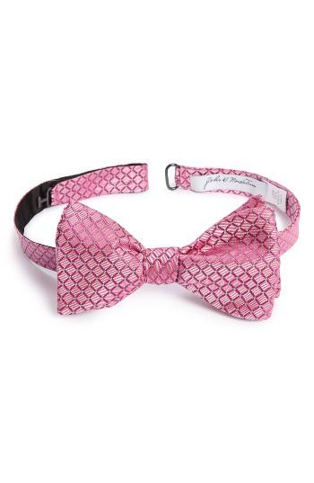 Men's John W. Nordstrom Townes Micro Silk Bow Tie, Size - Pink