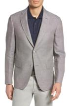 Men's John W. Nordstrom Traditional Fit Linen & Wool Sport Coat S - Brown