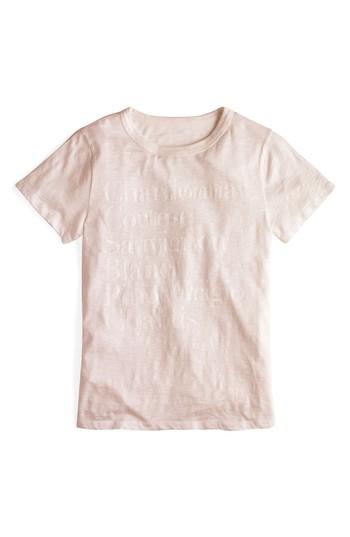 Women's J.crew Chardonnay Tee - Ivory
