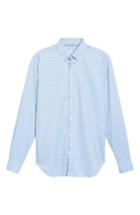 Men's Lacoste Slim Fit Plaid Shirt Eu - Blue