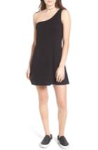 Women's Love, Fire Knit One-shoulder Shift Dress - Black